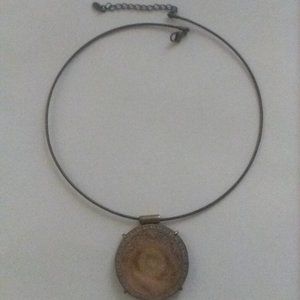 Monet Disc Bronze-Tone Choker